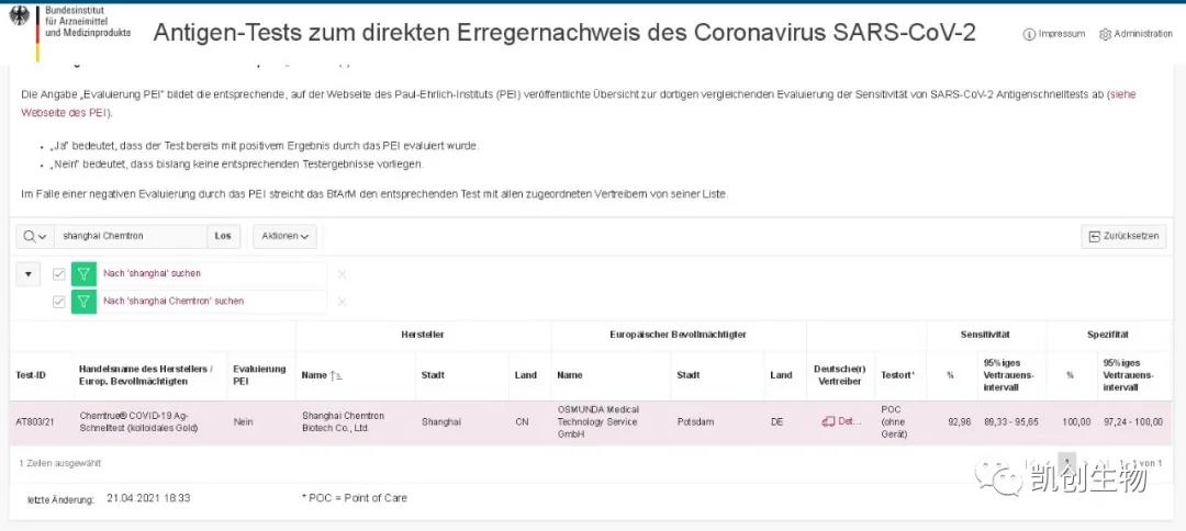 球盟会官网入口生物新冠抗原快速检测试剂被德国官方BfArM列名！贡献全球抗疫